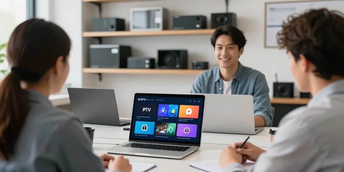 IPTV reseller providing professional service to local clients in a trusted setting