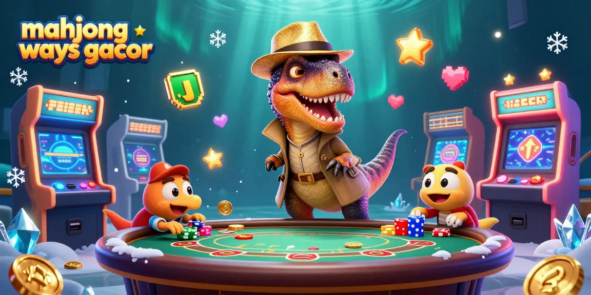 Experience the thrill of mahjong ways gacor with a velociraptor card counter at a blackjack table.