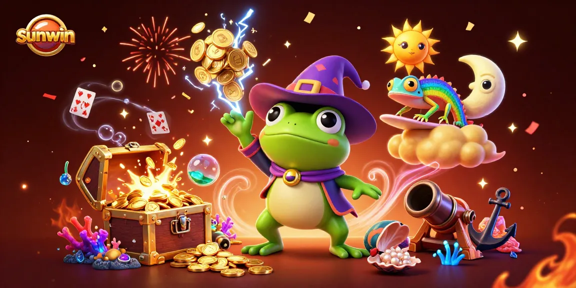 Experience the thrill of sunwin casino with a magical storm of coins and fun characters!